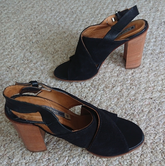 Alberto Fermani Black suede Leather Heels size 37 - Picture 5 of 15